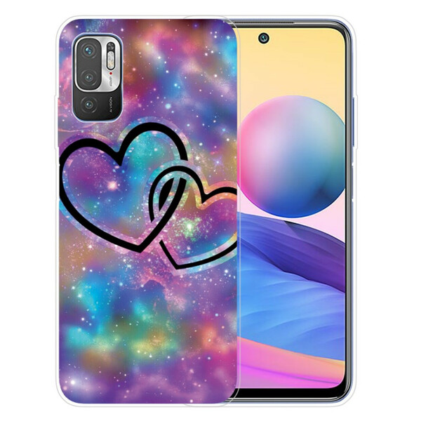 Xiaomi Redmi Note 10 5G / Poco M3 Pro 5G Cover Verkettete Herzen