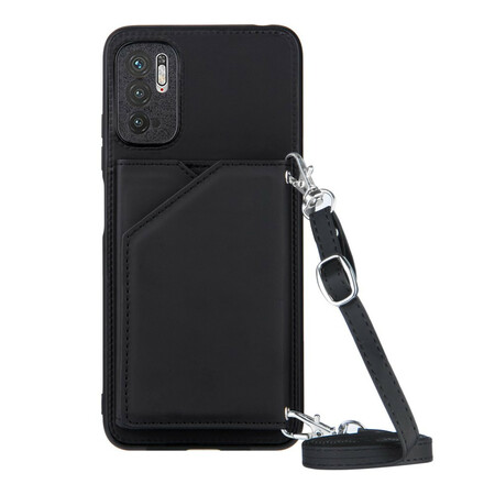 Hülle Xiaomi Redmi Note 10 5G / Poco M3 Pro 5G Schultergurt Kartenhalter