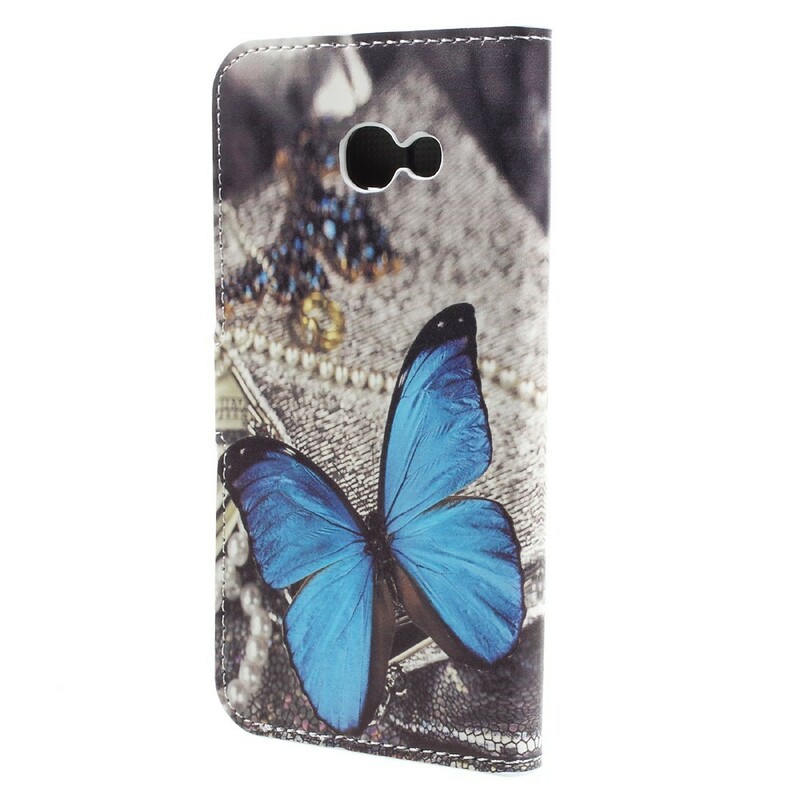Samsung Galaxy A5 2017 Schmetterling Hülle Blau