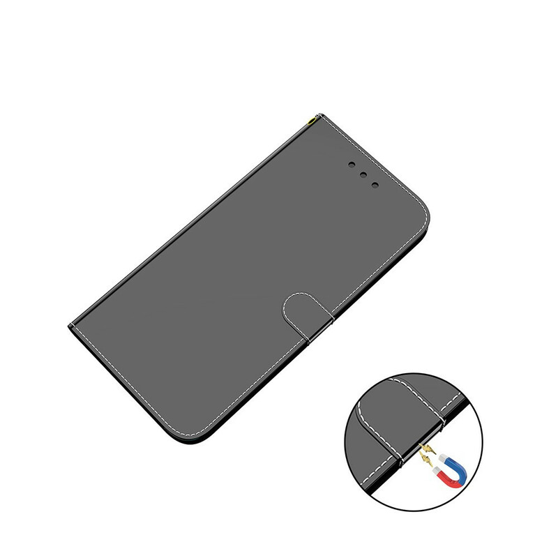 Hülle Google Pixel 5A 5G Kunstleder Cover Spiegel