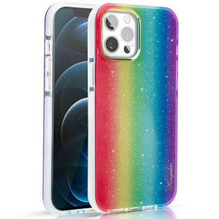 iPhone 12 / 12 Pro Cover Mehrfarbig KINGXBAR