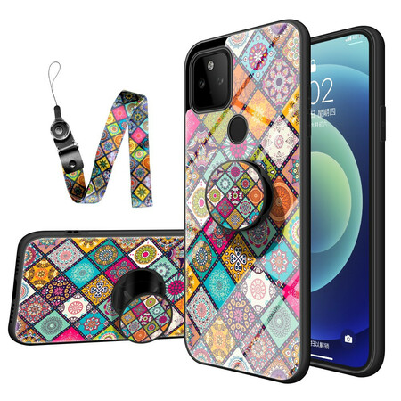 Google Pixel 5A 5G Cover Magnetische Halterung Patchwork