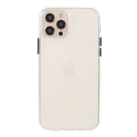 Transparentes iPhone 12 Pro Cover Bunte Knöpfe