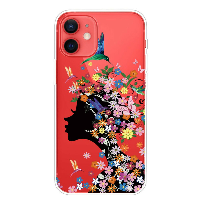 iPhone 13 Mini Cover Schöner Blumenkopf