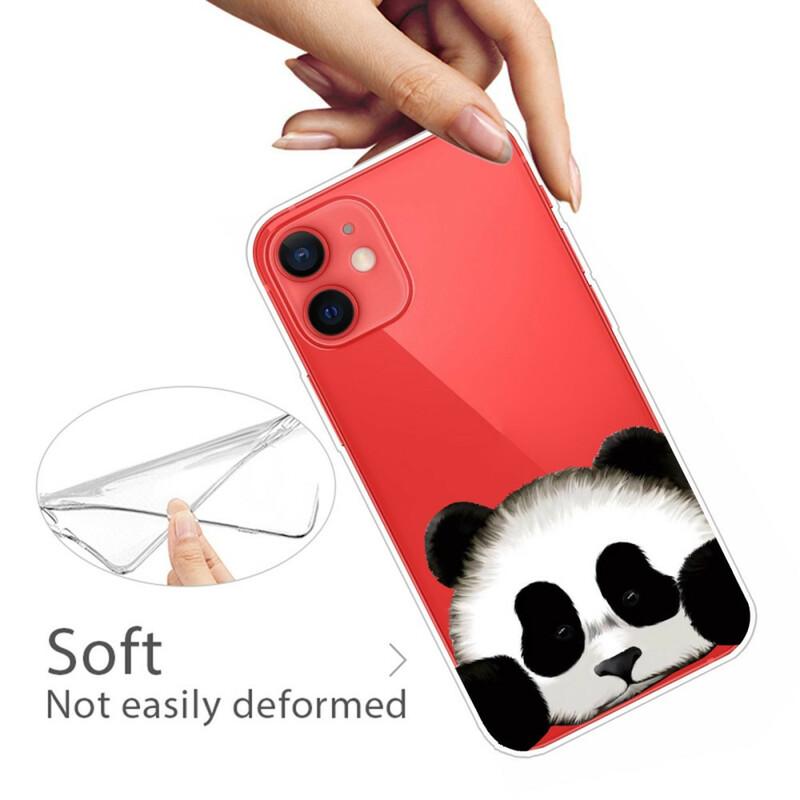 Transparentes iPhone 13 Mini Cover Panda