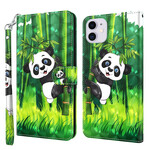 iPhone 13 Mini Hülle Panda und Bambus