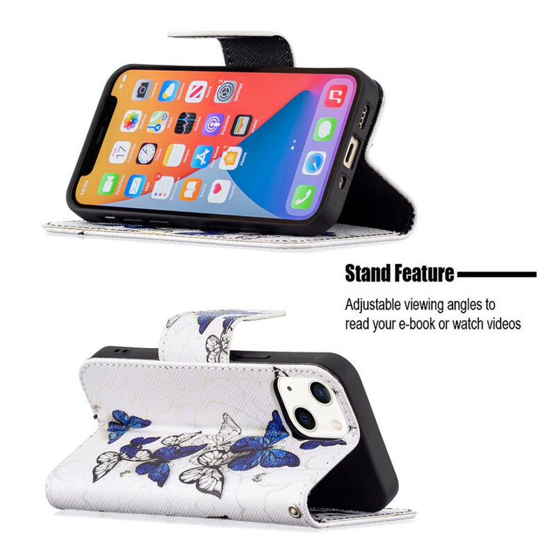 iPhone 13 Mini Hülle Wunderbare Schmetterlinge