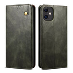 Flip Cover iPhone 13 Mini Kunstleder Gewachst Flip Cover iPhone 13 Mini Kunstleder Gewachst