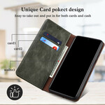 Flip Cover iPhone 13 Mini Kunstleder Gewachst Flip Cover iPhone 13 Mini Kunstleder Gewachst