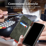 Flip Cover iPhone 13 Mini Kunstleder Gewachst Flip Cover iPhone 13 Mini Kunstleder Gewachst