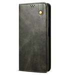 Flip Cover iPhone 13 Mini Kunstleder Gewachst Flip Cover iPhone 13 Mini Kunstleder Gewachst