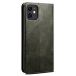 Flip Cover iPhone 13 Mini Kunstleder Gewachst Flip Cover iPhone 13 Mini Kunstleder Gewachst