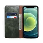 Flip Cover iPhone 13 Mini Kunstleder Gewachst Flip Cover iPhone 13 Mini Kunstleder Gewachst
