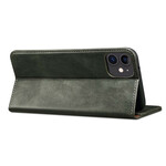 Flip Cover iPhone 13 Mini Kunstleder Gewachst Flip Cover iPhone 13 Mini Kunstleder Gewachst