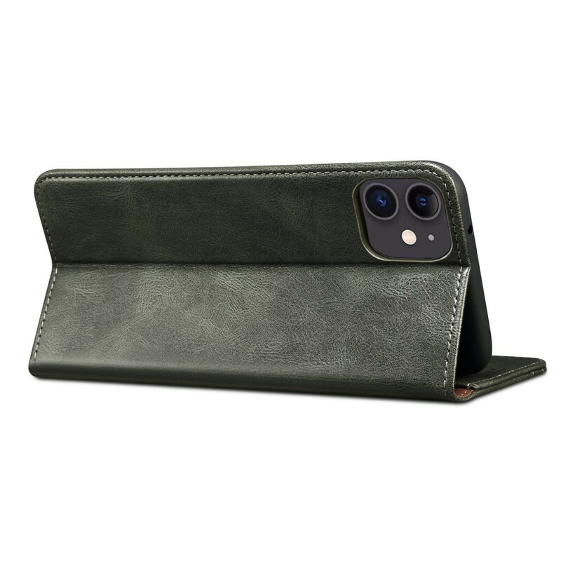 Flip Cover iPhone 13 Mini Kunstleder Gewachst Flip Cover iPhone 13 Mini Kunstleder Gewachst