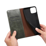 Flip Cover iPhone 13 Mini Kunstleder Gewachst Flip Cover iPhone 13 Mini Kunstleder Gewachst