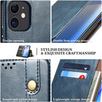 Flip Cover iPhone 13 Mini Kunstleder Gewachst