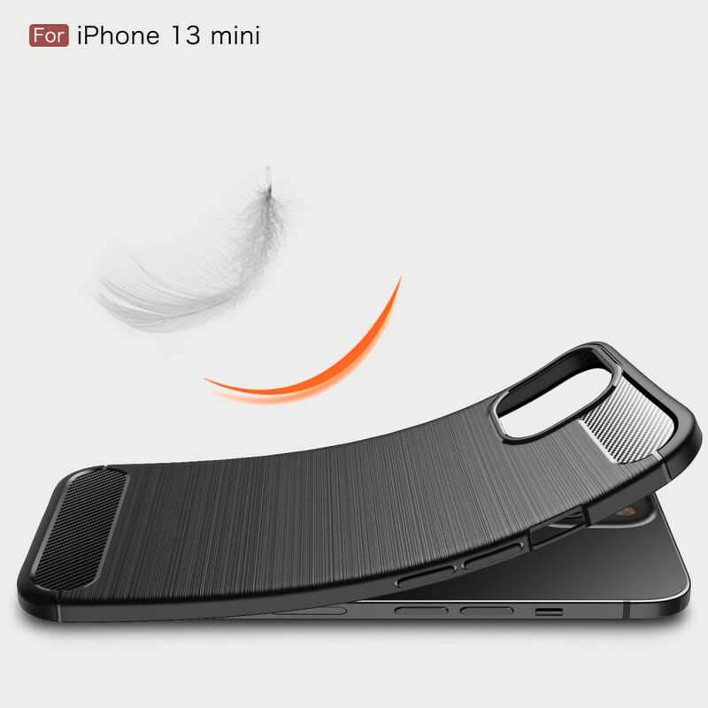 iPhone 13 Mini Kohlefaser Cover Gebürstet