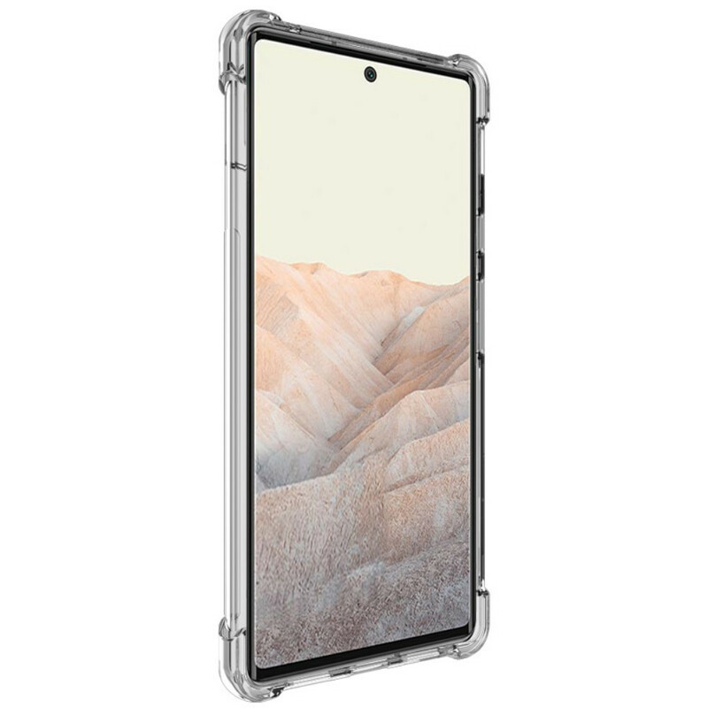 Transparentes Google Pixel 6 Cover mit IMAK Displayfolie