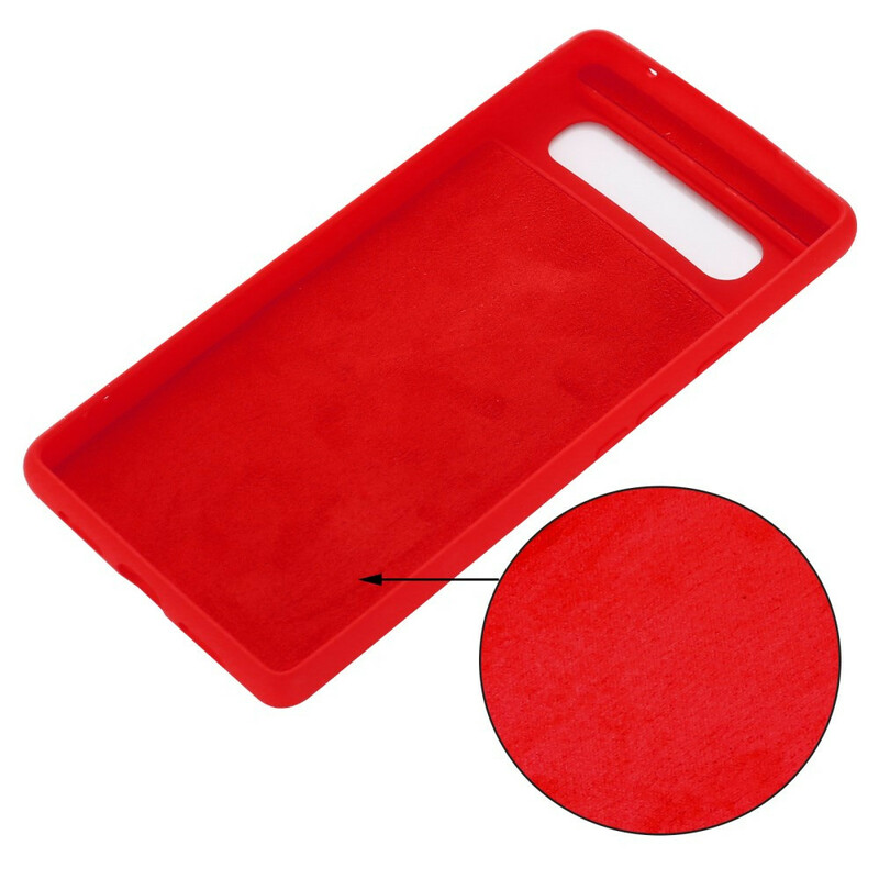 Google Pixel 6 Liquid Silicone Cover Mit Lanyard