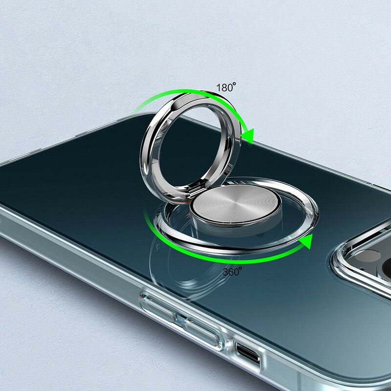 Transparentes iPhone 13 Mini Cover mit Ringhalter