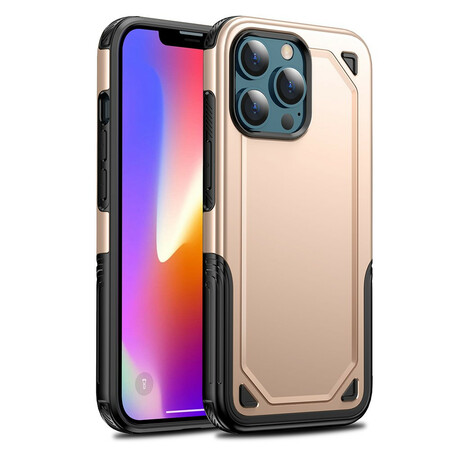 iPhone 13 Mini Armor Hülle mit Metalleffekt