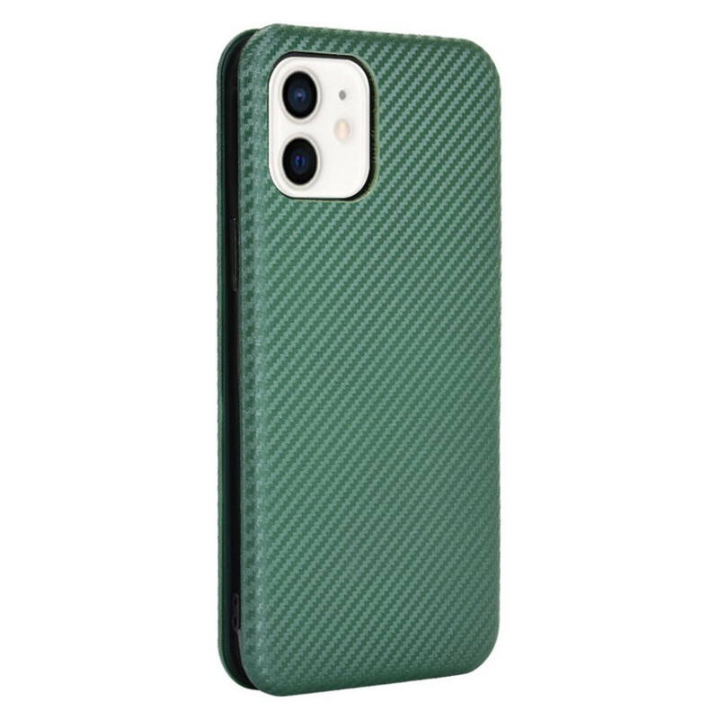 Flip Cover iPhone 13 Mini Kohlefaser