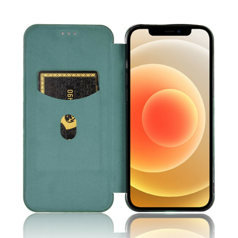Flip Cover iPhone 13 Mini Kohlefaser