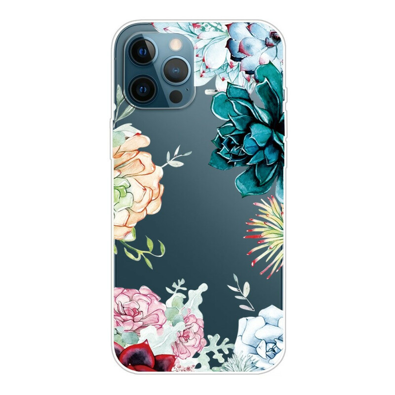 iPhone 13 Pro Max Cover Aquarell Blumen