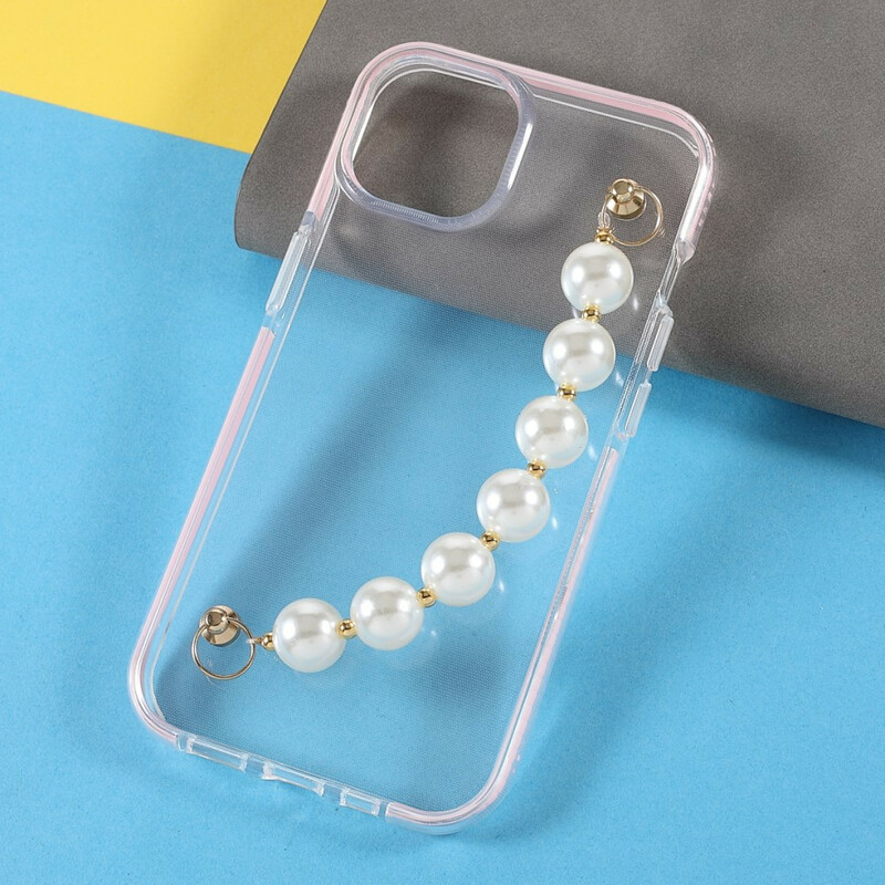 iPhone 13 Mini Silikon Armband Perlen Cover