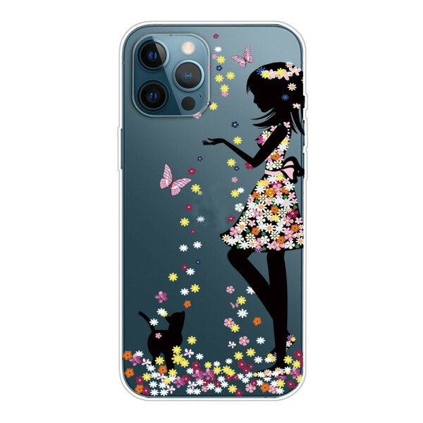 iPhone 13 Pro Max Cover Junges Blumenmädchen