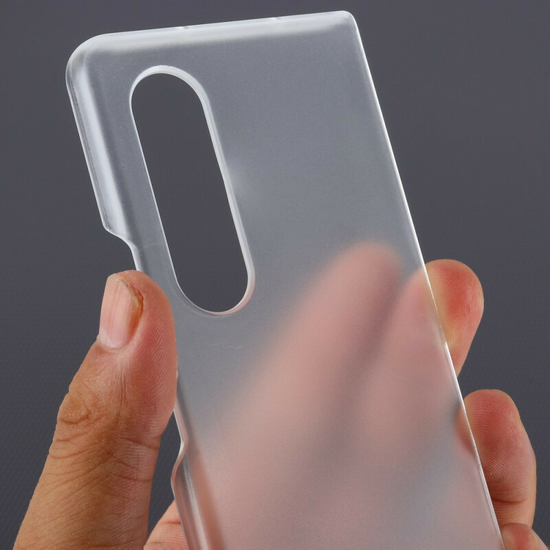 Hülle Samsung Galaxy Z Fold 3 5G Kunststoff Transparent Matt