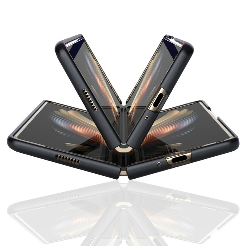 Samsung Galaxy Z Fold 3 5G Hülle mit strukturiertem Leder-Effekt