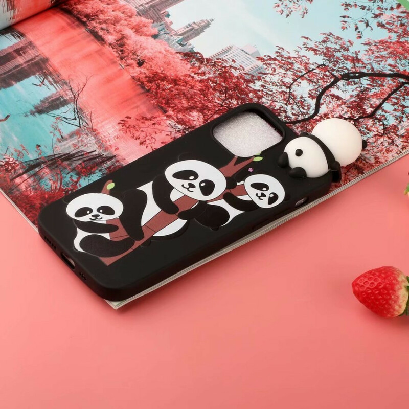 iPhone 13 Pro 3D Pandas Cover Auf Bambus