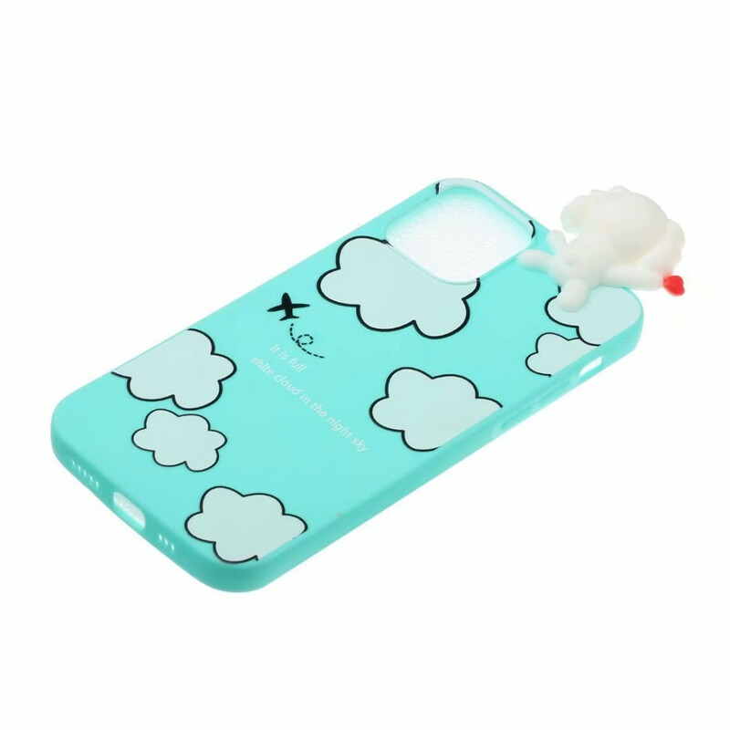iPhone 13 Pro Cover Hund in den Wolken 3D