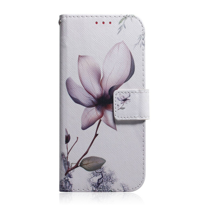 Hülle iPhone 13 Pro Blume Altrosa