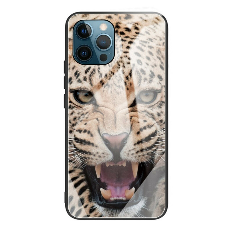 iPhone 13 Pro Panzerglas Cover Leopard