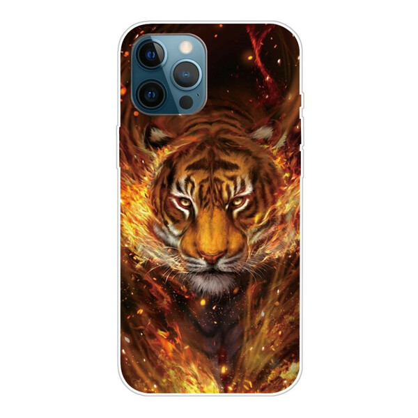 iPhone 13 Pro Max Flexible Hülle Tiger