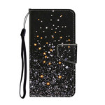 iPhone 13 Pro Hülle Sterne und Pailletten mit Lanyard