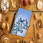 iPhone 13 Pro Hülle Schmetterlings-Variationen mit Riemen