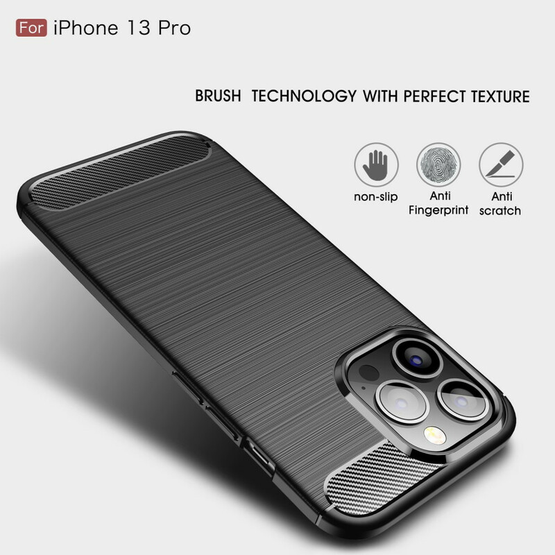 iPhone 13 Pro Kohlefaser Cover Gebürstet
