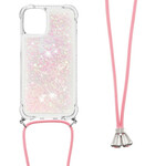 iPhone 13 Pro Glitter Cover mit Kordel