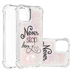iPhone 13 Pro Cover Never Stop Dreaming Glitter