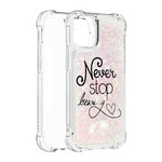 iPhone 13 Pro Cover Never Stop Dreaming Glitter