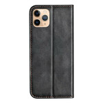 Flip Cover iPhone 13 Pro Zweifarbig Lederoptik
