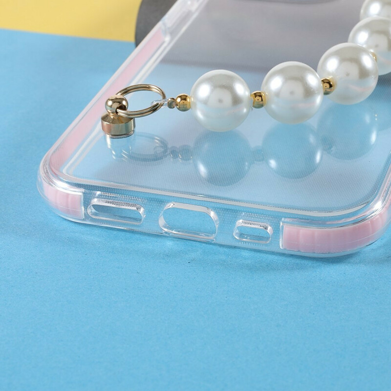 iPhone 13 Pro Silikon Armband Perlen Cover
