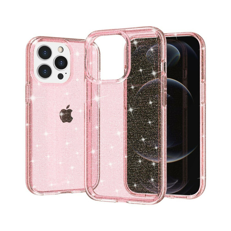 iPhone 12 Pro Cover Transparent Glitter