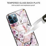 iPhone 13 Pro Max Cover Panzerglas Marmor Geometrie