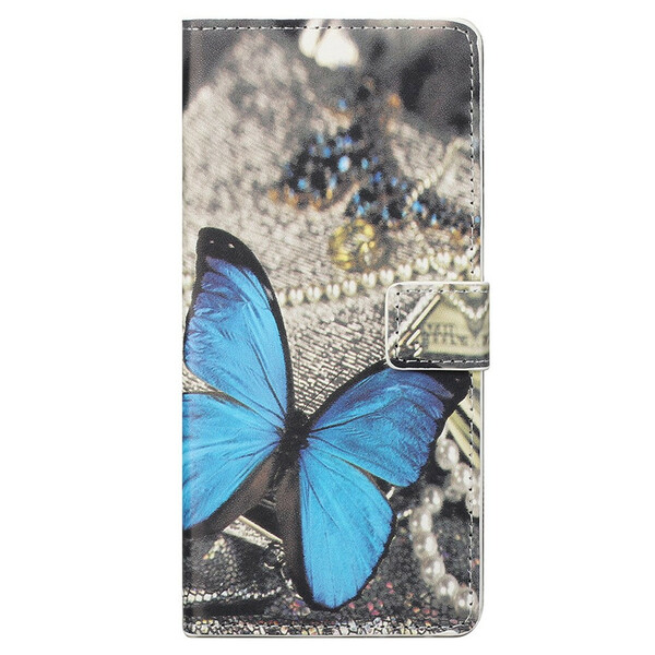 iPhone 13 Pro Max Hülle Schmetterling Blau