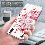 iPhone 13 Pro Max Hülle Baum Pink und Katze Schwarz